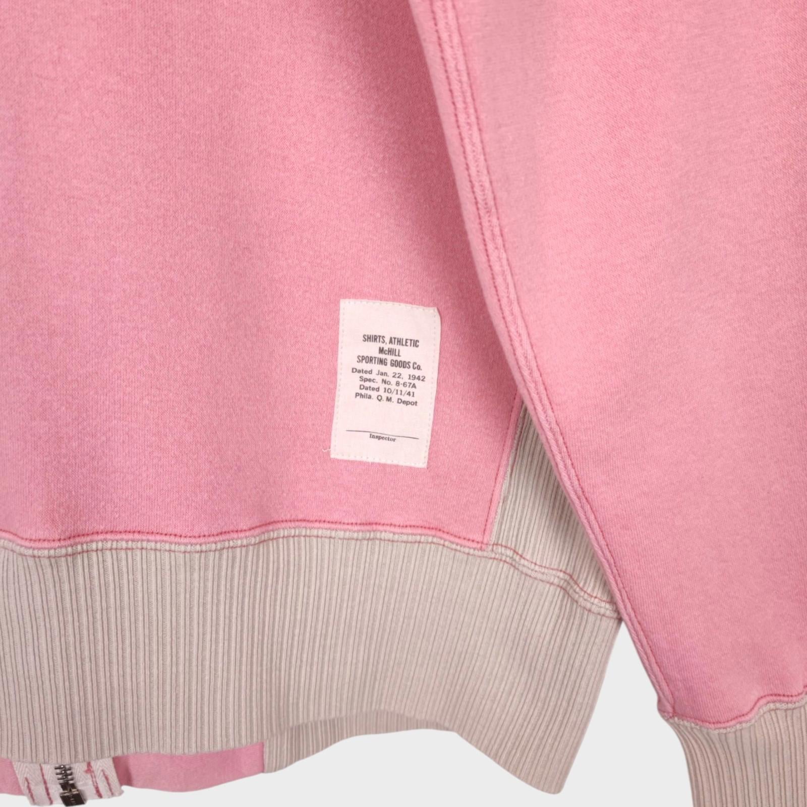 TOYS MCCOY McHill Sportswear Men's Made in Japan Pink Air Forces Zip Hoodie