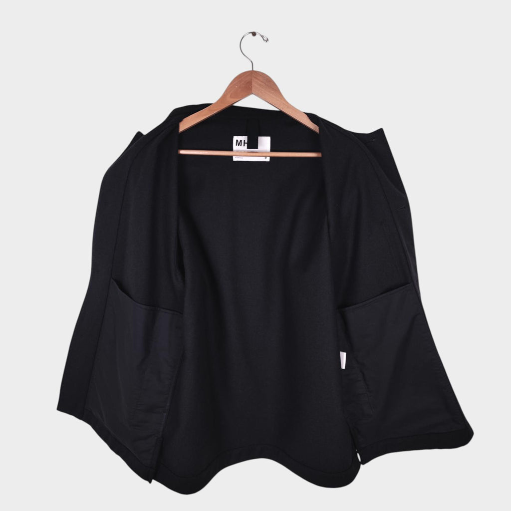 MHL MARGARET HOWELL Men's Black 100% Wool Blouson Jacket