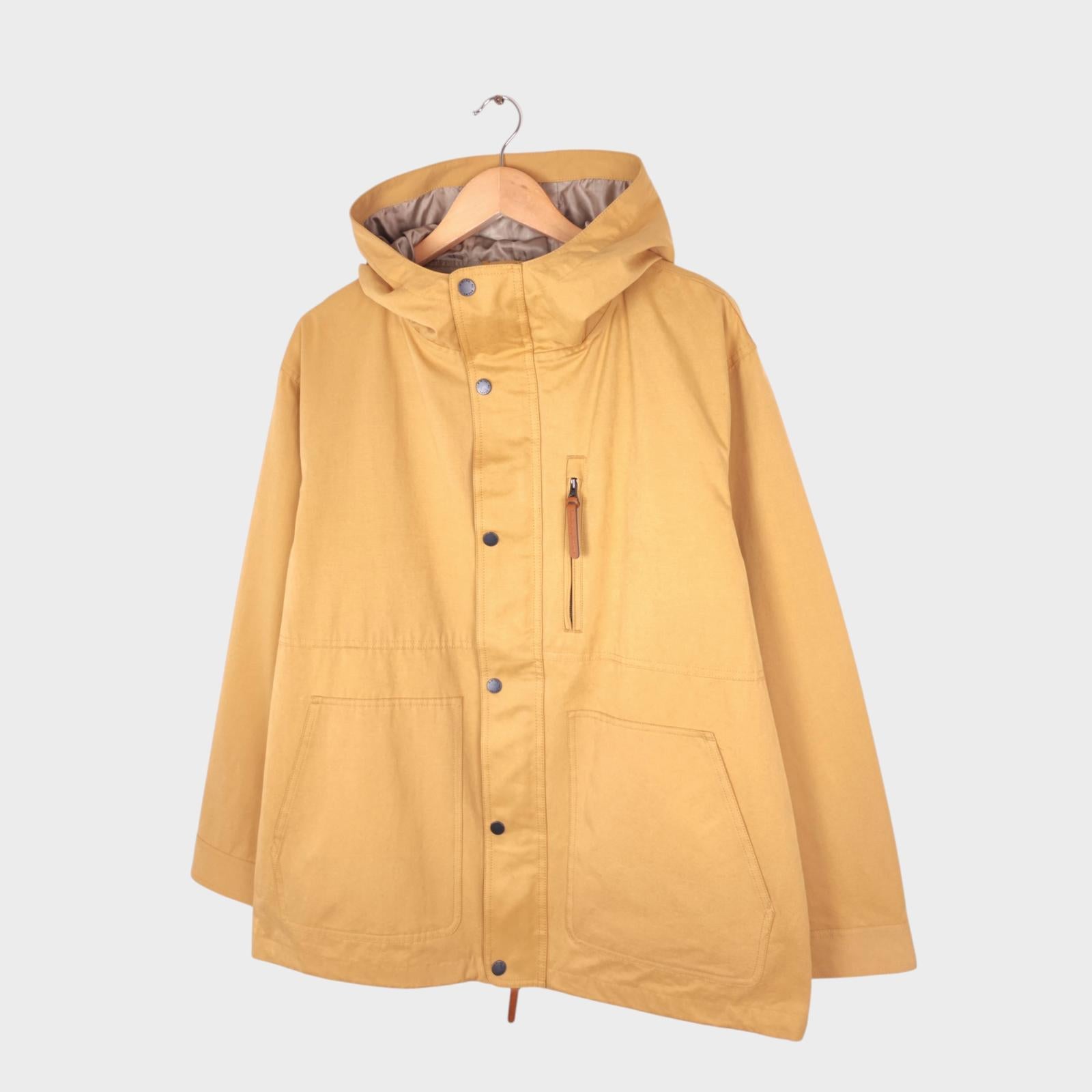 BEAMS B:MING Men's Yellow Waterproof Parka Jacket