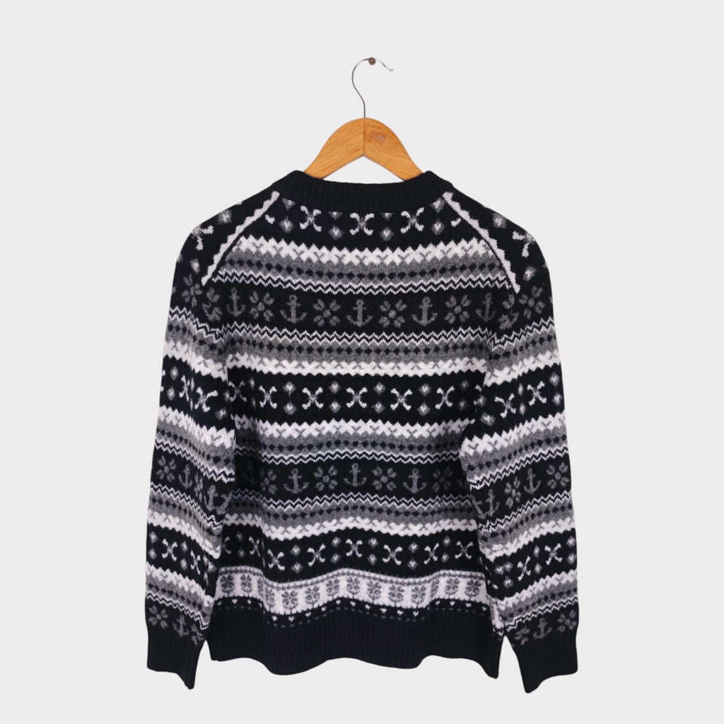 JW ANDERSON x UNIQLO Men's Monochrome Fairisle Nautical Jumper