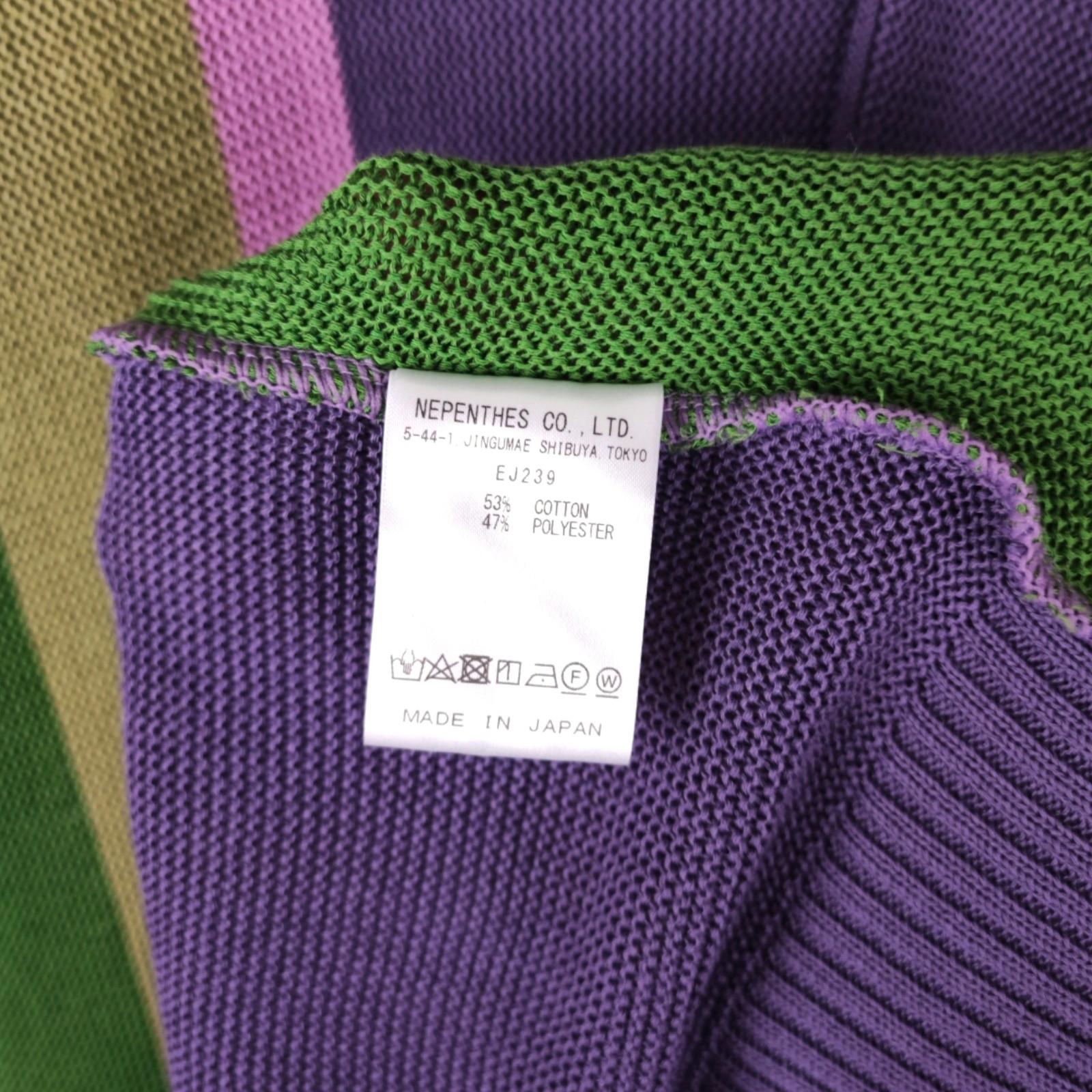 NEEDLES Men V-Neck Purl Stitch Made in Japan Cardigan