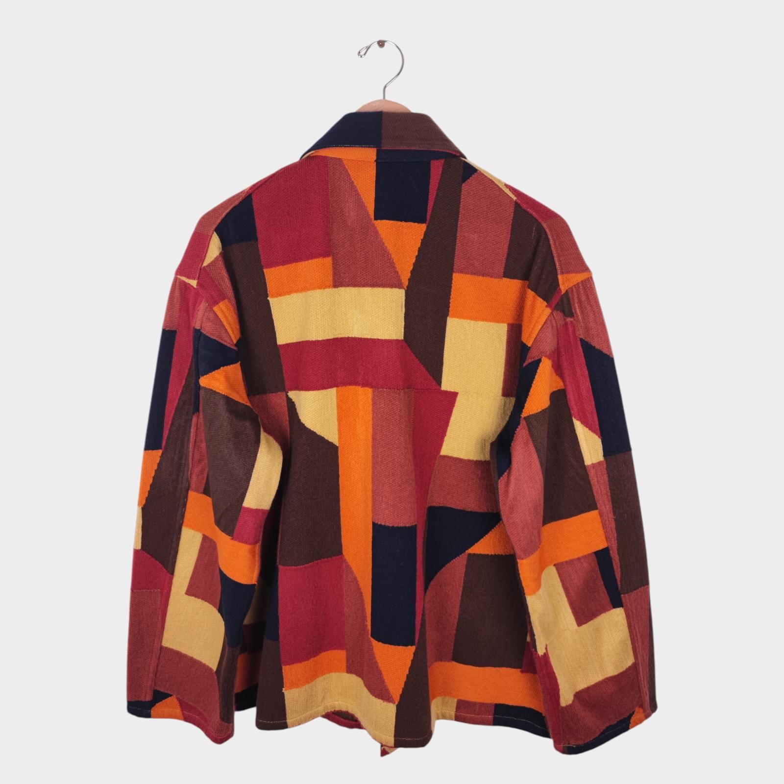NICHE. Japan Men's Multicoloured Patchwork Switching Stitch Chore Jacket