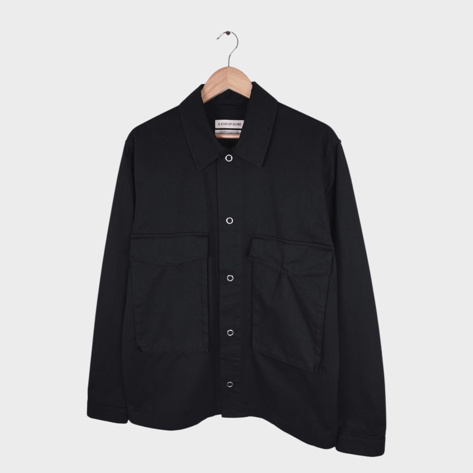 A KIND OF GUISE Men's Black Made in Germany Utility Jacket