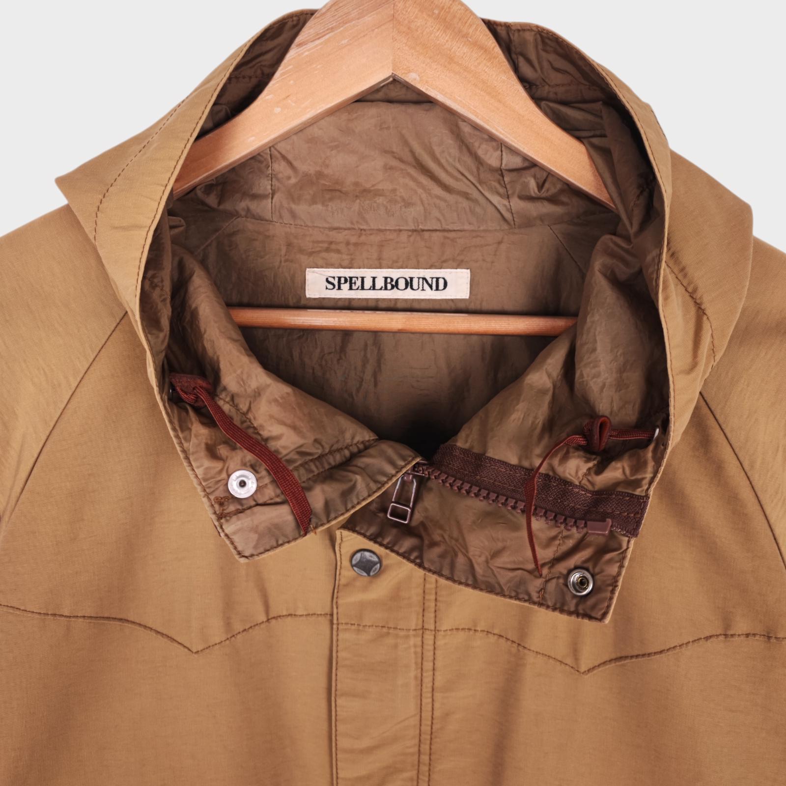 SPELLBOUND Men's Made in Japan Beige Cotton Nylon Blend Parka Jacket