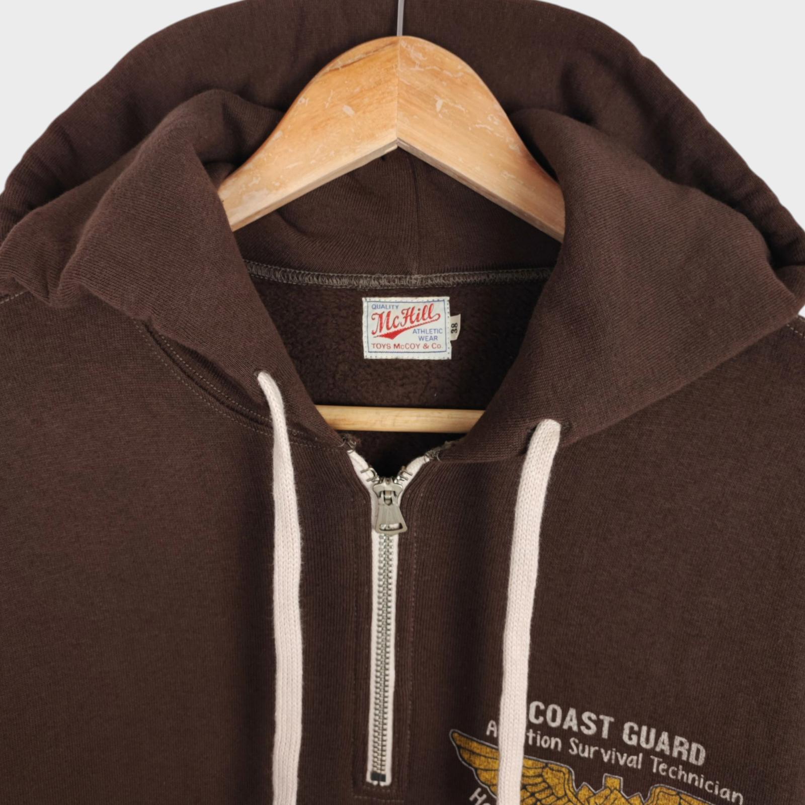 TOYS MCCOY McHill Sportswear Men's Made in Japan Brown USCG Hoodie