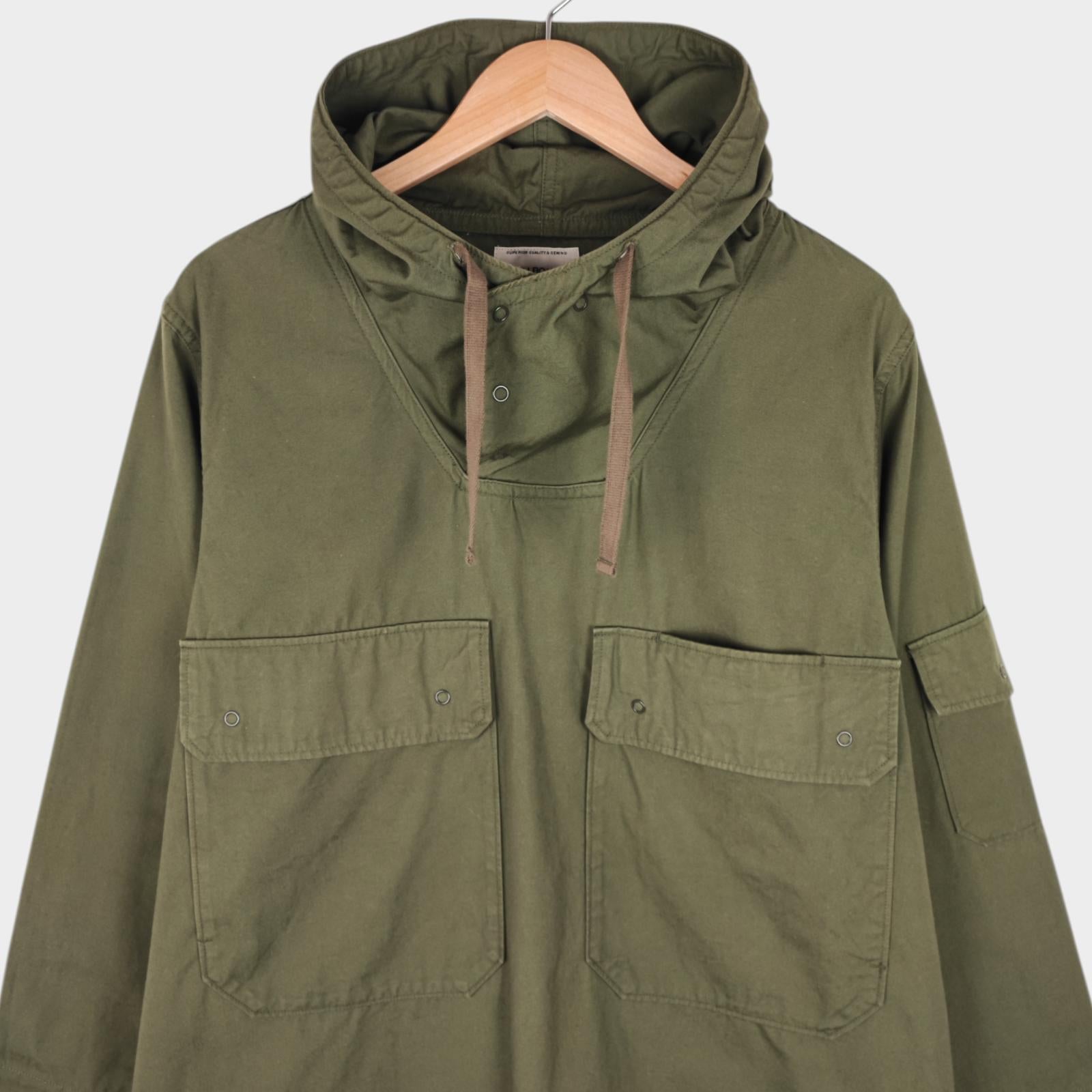 SPELLBOUND Men's Made in Japan Green Cotton Military Parka Smock