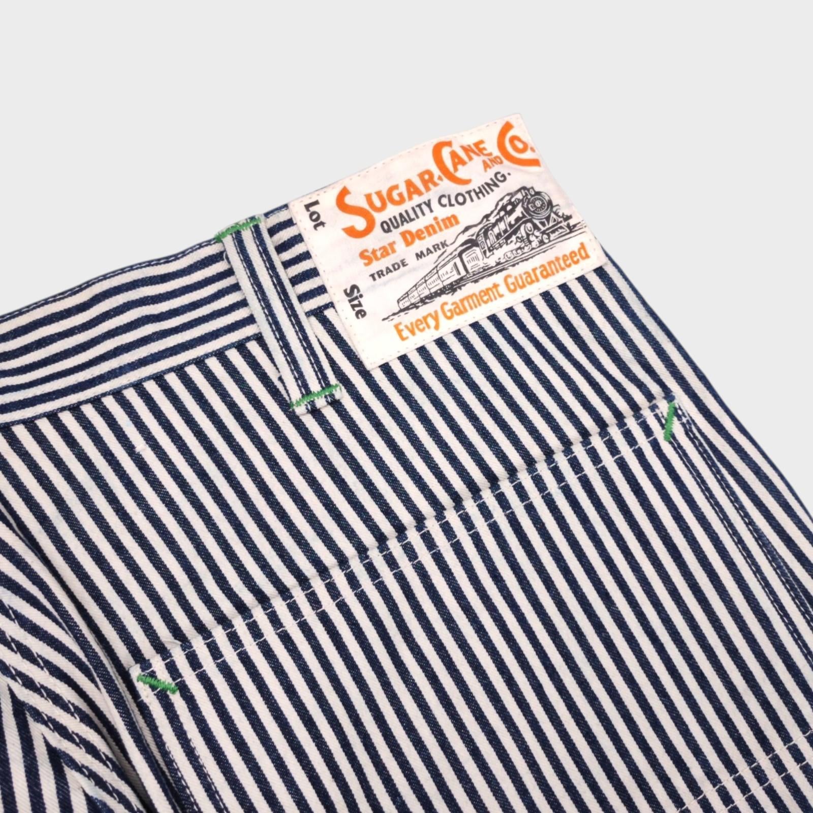 SUGAR CANE Men's Hickory Stripe High Waist Made in Japan Trousers