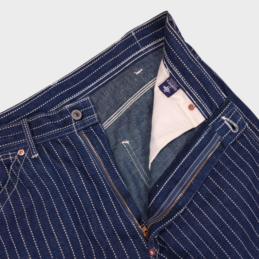 TOYS MCCOY Men's Blue Made in Japan Wabash Railroad Carpenter Trousers