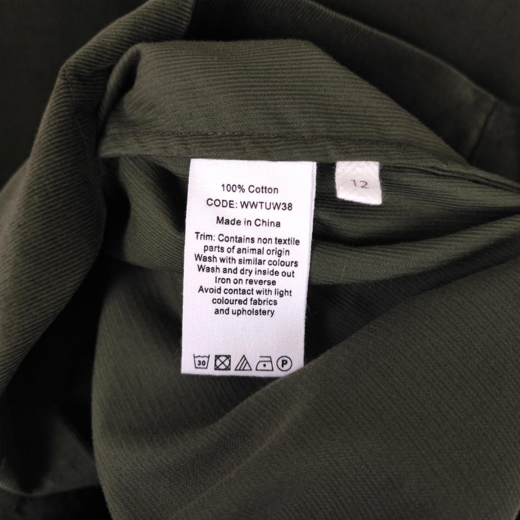 TOAST Women's Dark Green Corduroy Patch Pocket Overshirt