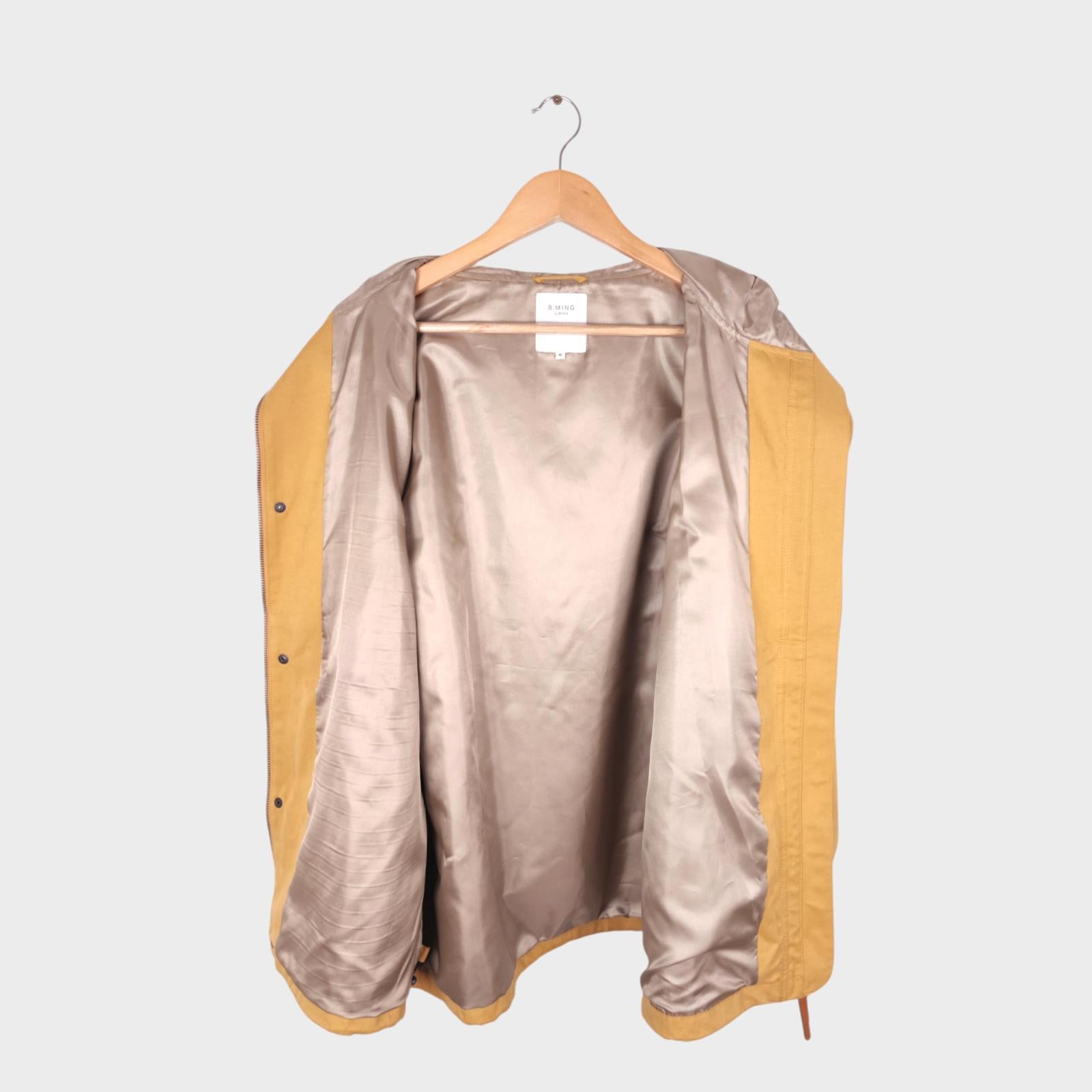 BEAMS B:MING Men's Yellow Waterproof Parka Jacket