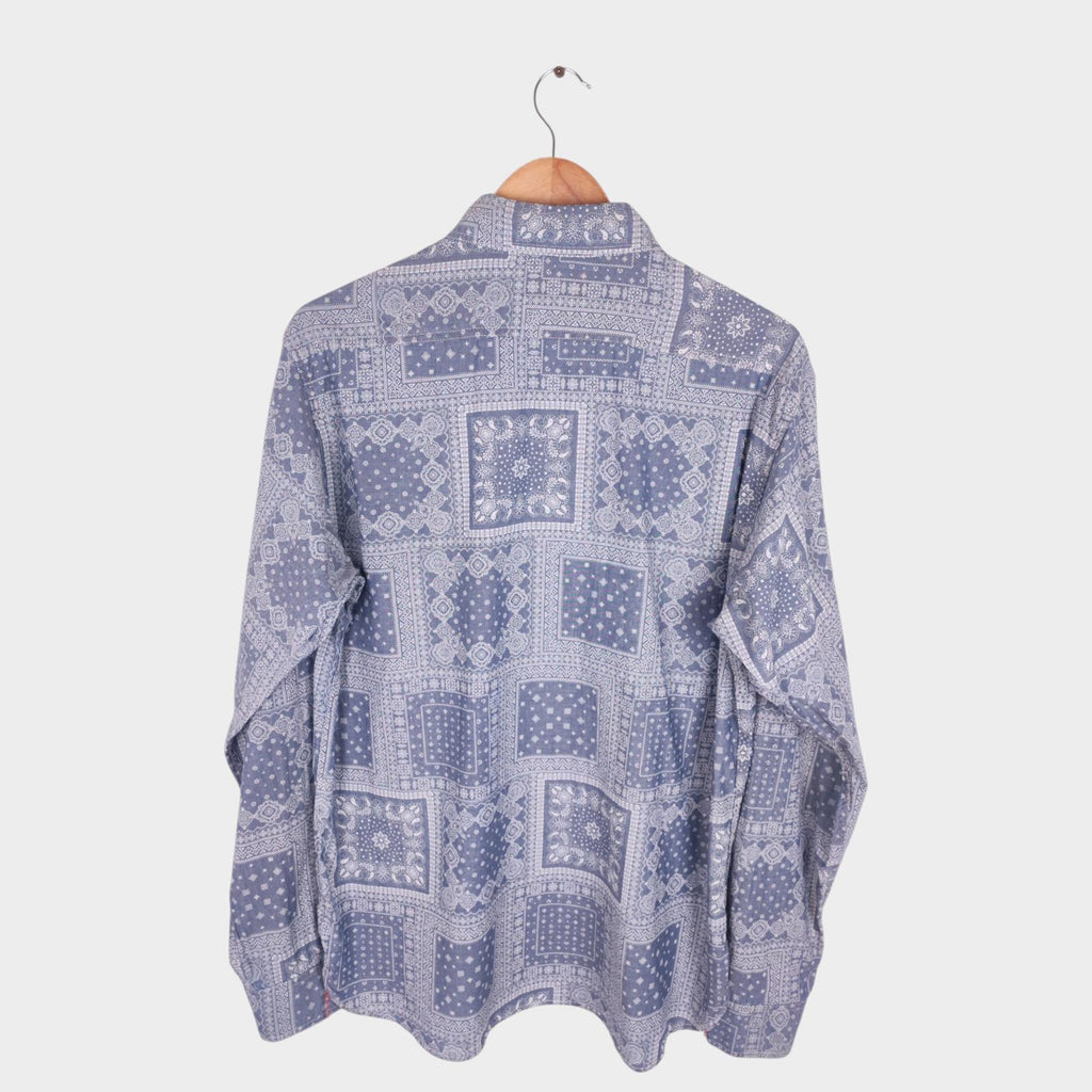 SUGAR CANE Men's Made in Japan Bandana Paisley Print Shirt