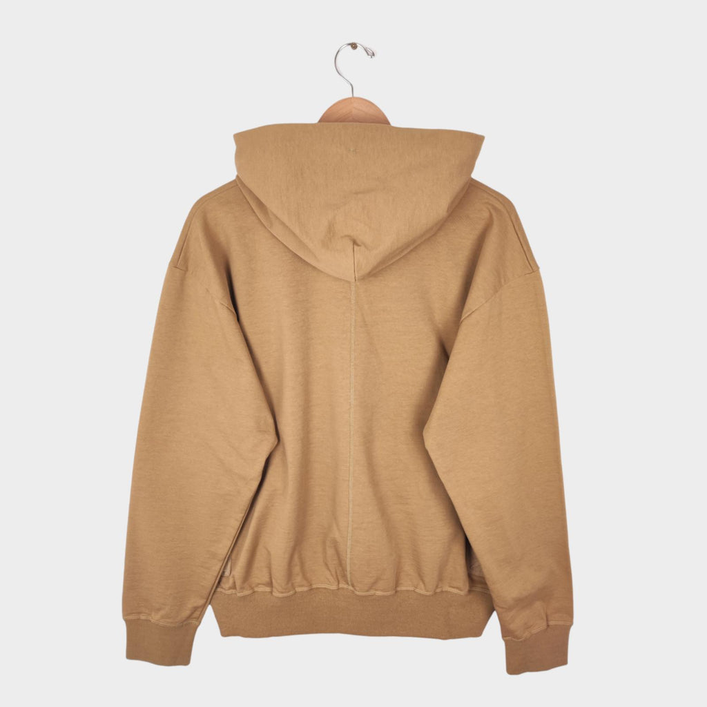 NORBIT BY HIROSHI NOZAWA Men's Coyote Beige Shawl Collar Sweat Hoodie