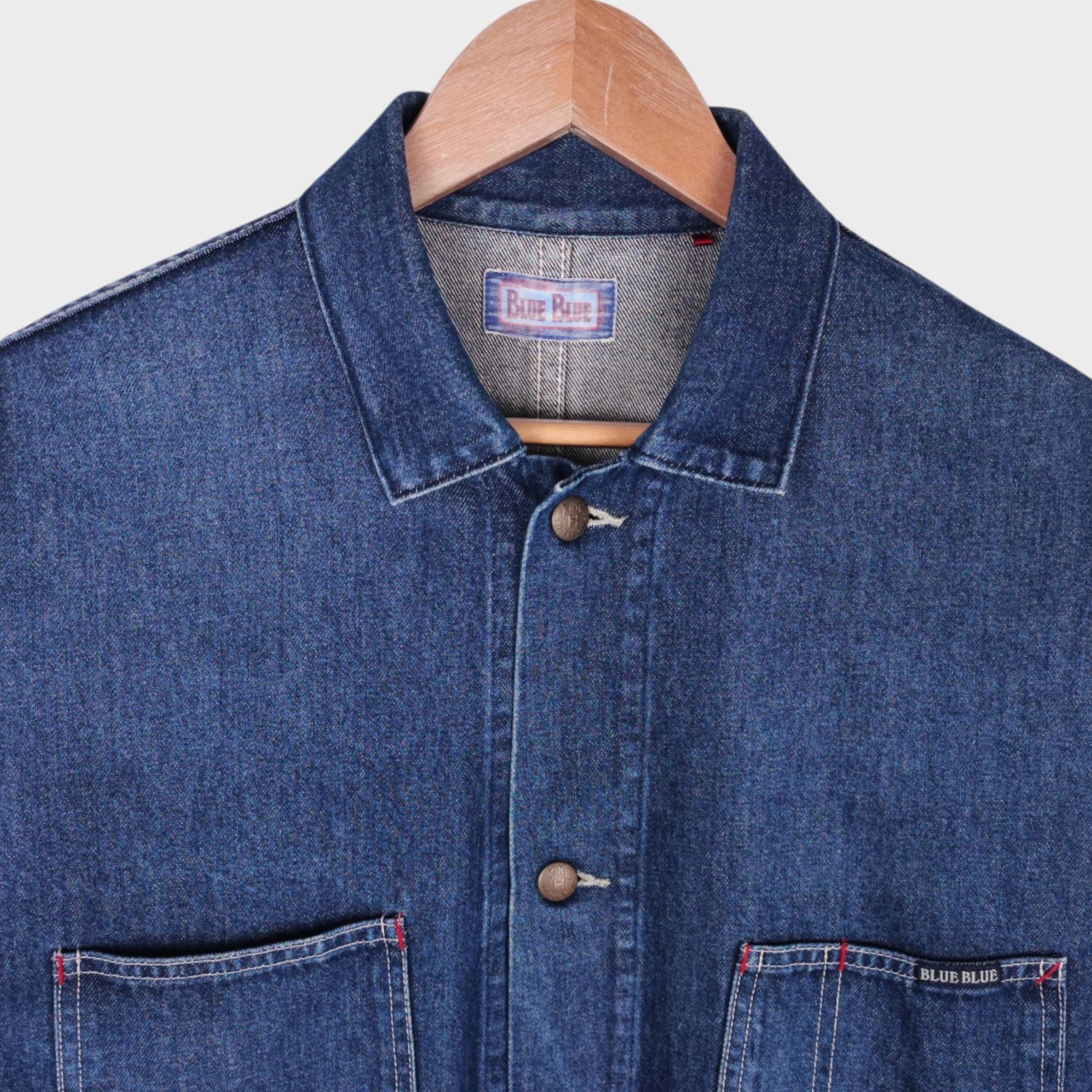 BLUE BLUE JAPAN Men's Made in Japan Blue Denim Chore Jacket