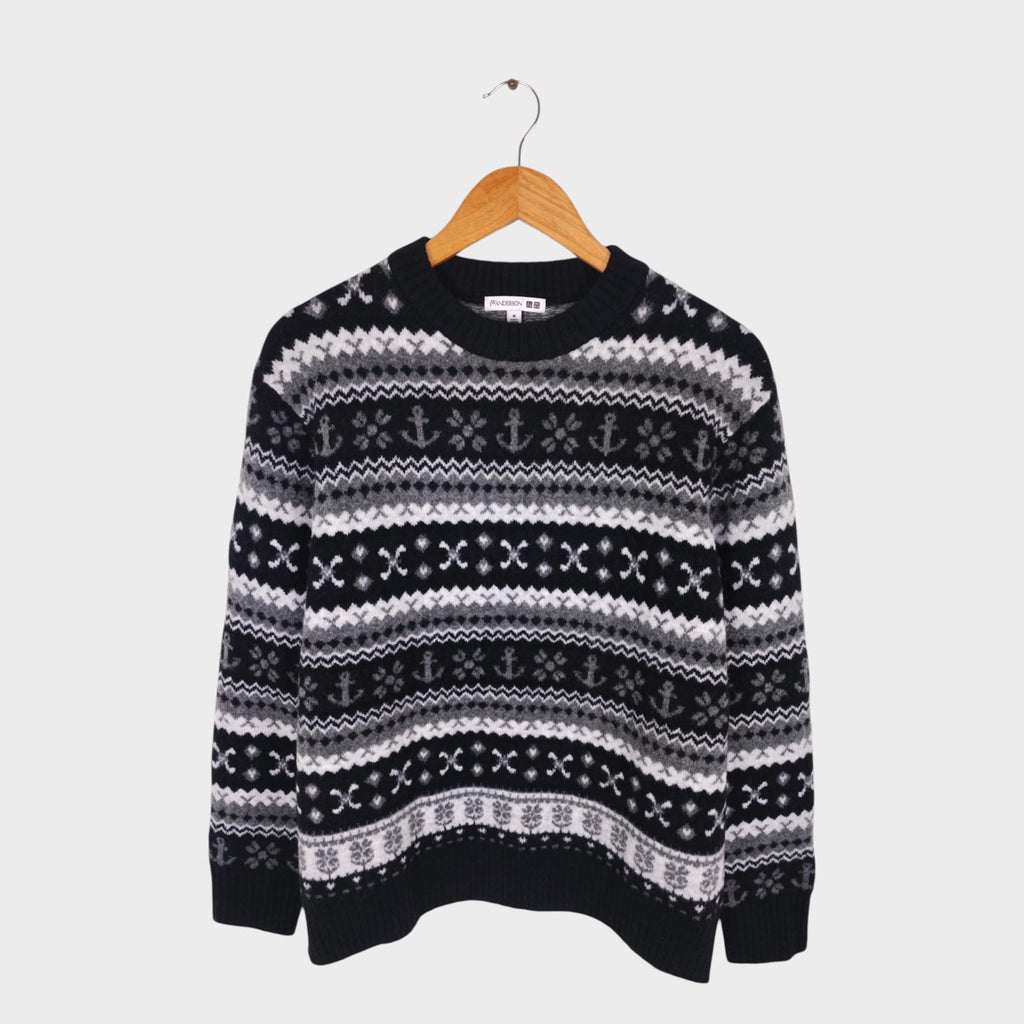 JW ANDERSON x UNIQLO Men's Monochrome Fairisle Nautical Jumper