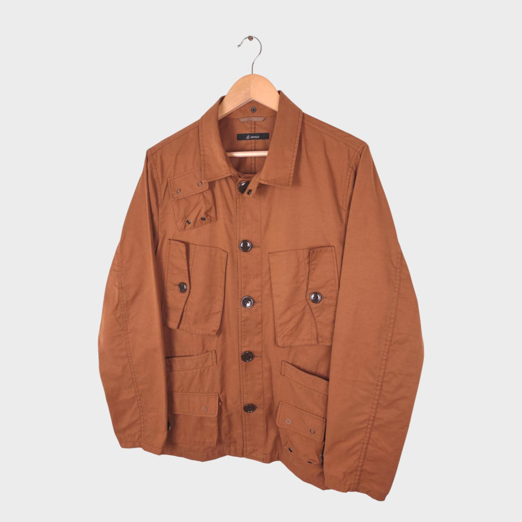 JOHNBULL Men's Burnt Orange Military Utility Jacket