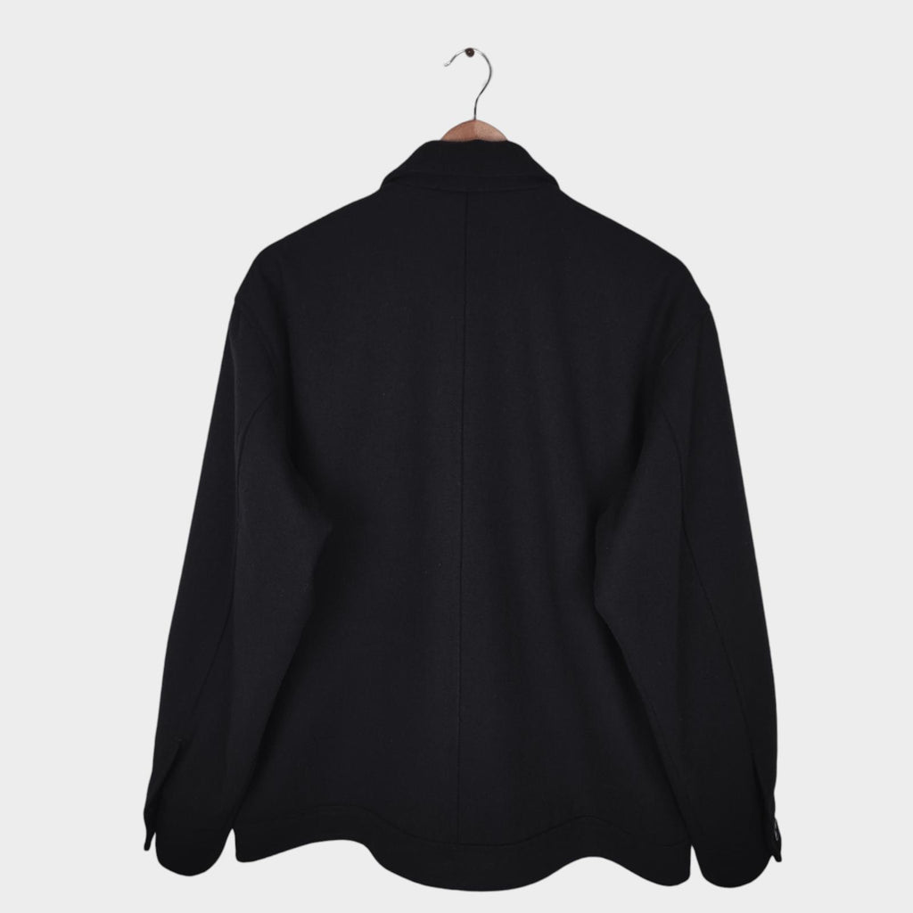 EDWIN Japan Men's Black Wool Blend Relaxed Fit Blouson Jacket