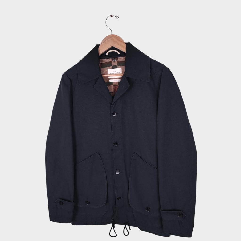 A KIND OF GUISE Men's Made in Germany Canvas Detachable Liner Utility Jacket