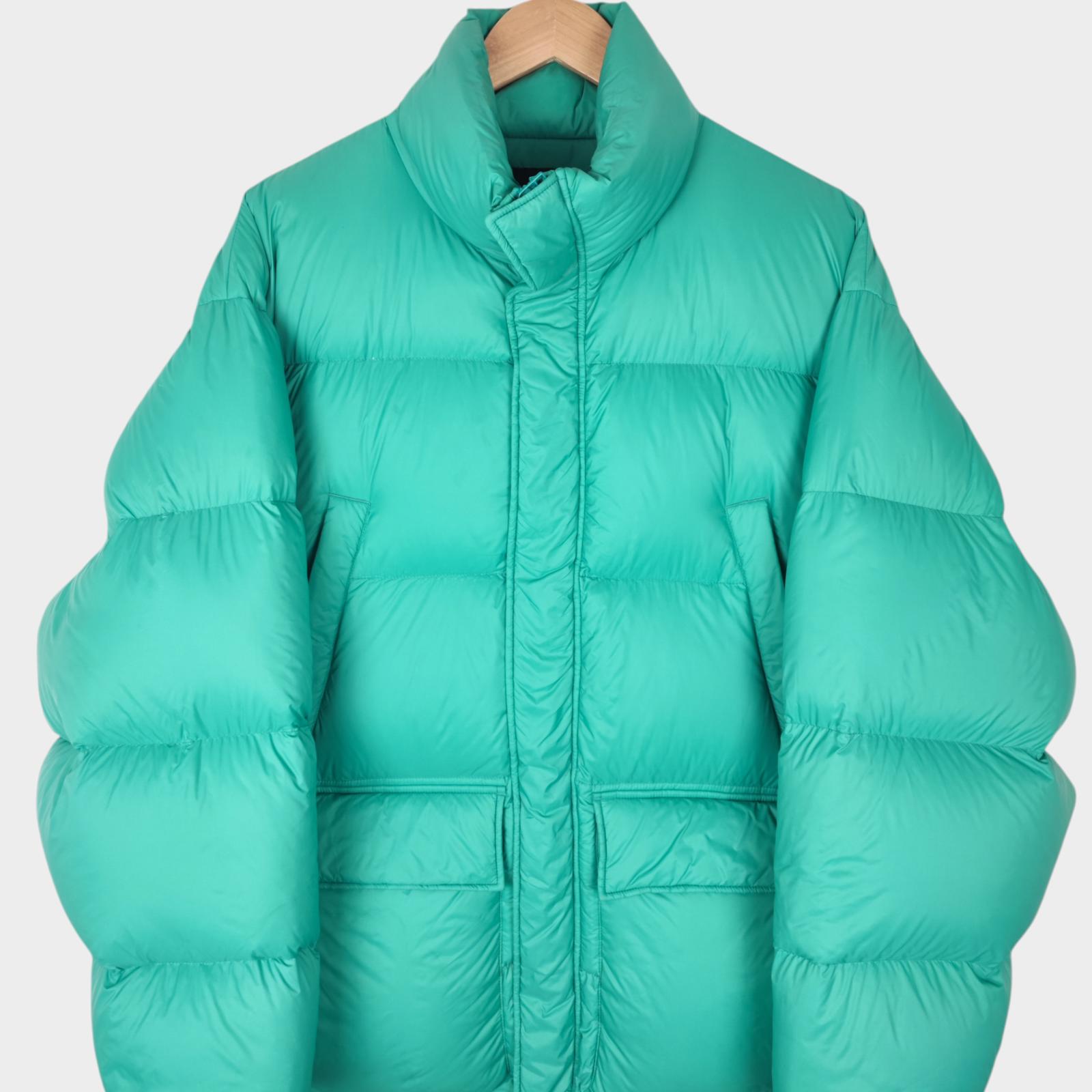 BEAMS Men's Marine Green Down Puffer Jacket