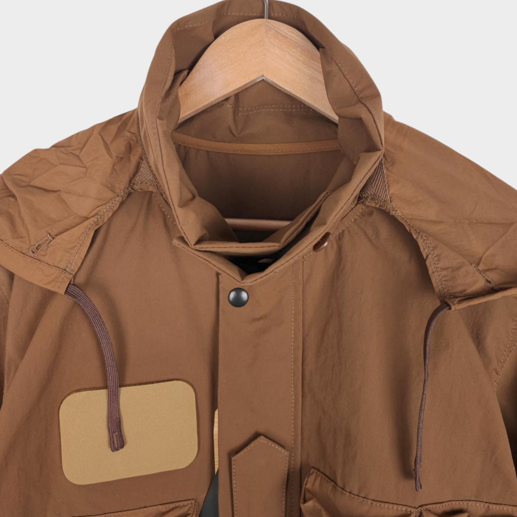 NORBIT BY HIROSHI NOZAWA Men's Coyote Beige Mountain Hike Parka Jacket