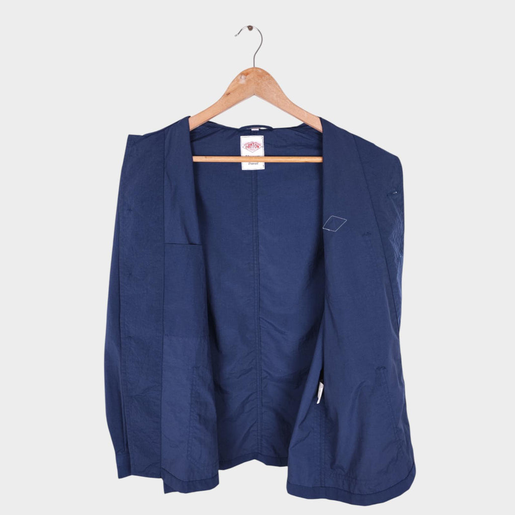 DANTON Men's Navy Blue Made in Japan Lightweight Nylon Chore Jacket