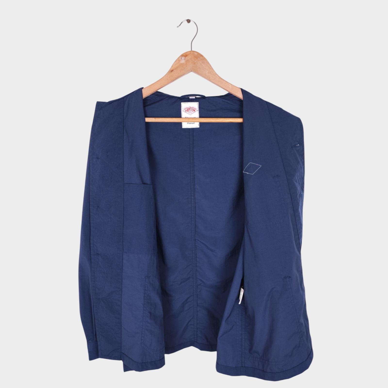 DANTON Men's Navy Blue Made in Japan Lightweight Nylon Chore Jacket
