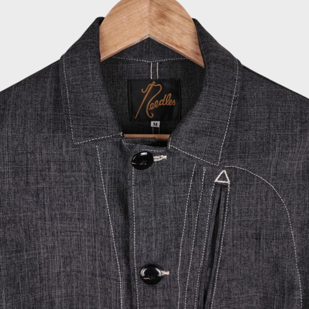 NEEDLES Men's Grey Made in Japan Western Chore Jacket