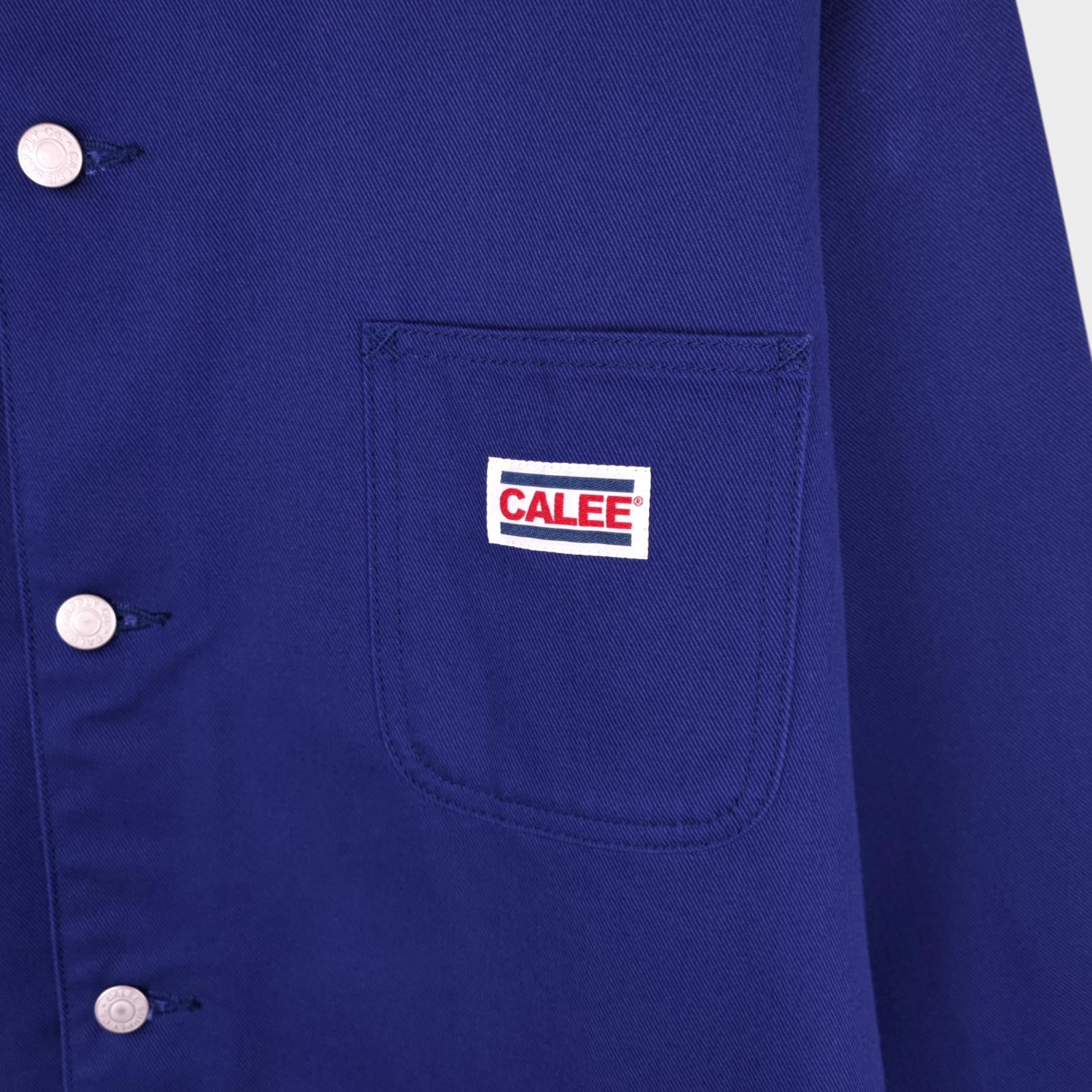 CALEE Men's Made in Japan Cotton Twill Relaxed Fit Chore Jacket
