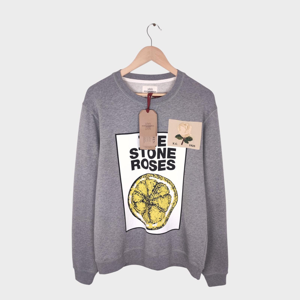 KENT & CURWEN Men's Grey Limited Edition 'The Stone Roses' Sweatshirt