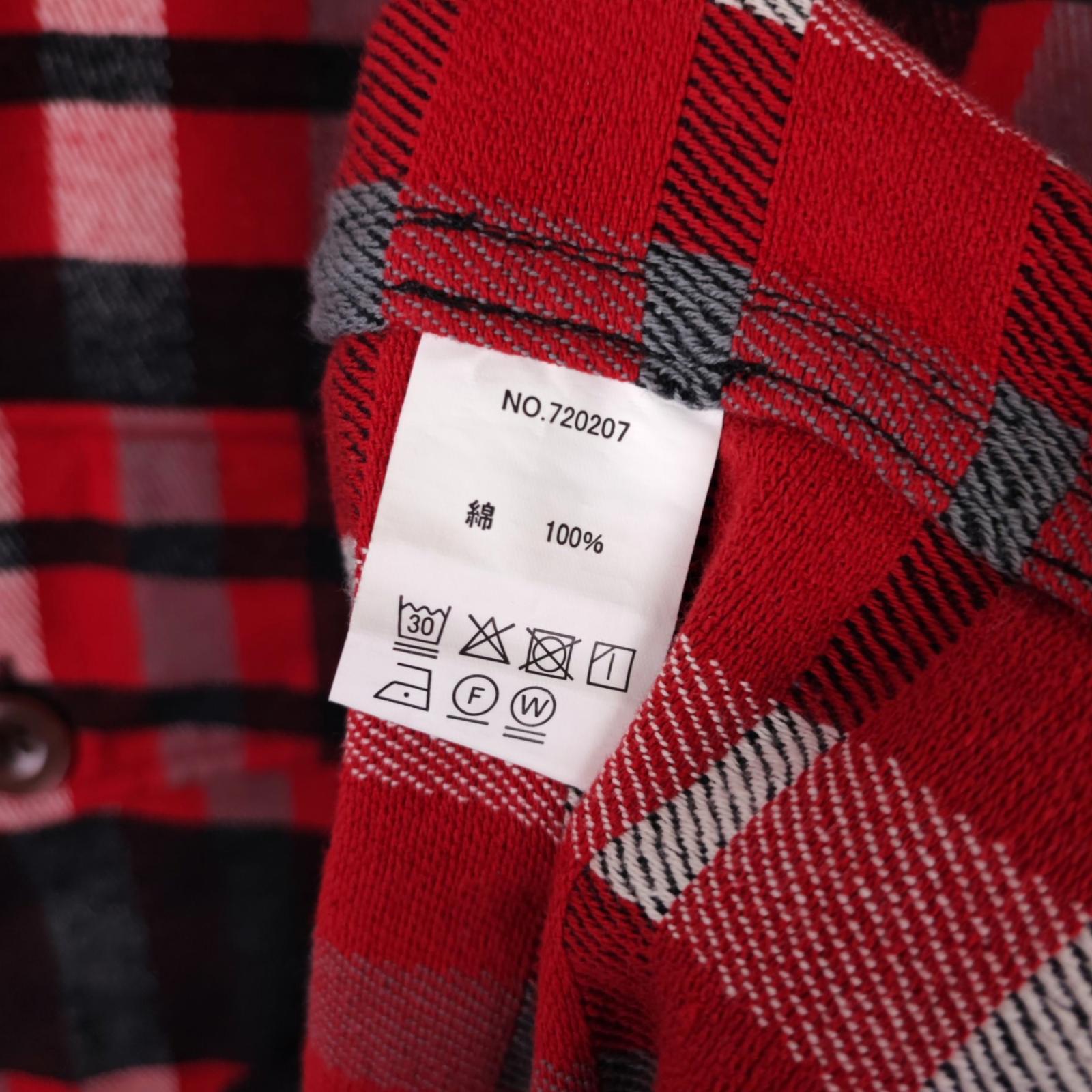 AOZORA BLUE HEAVEN Japan Men's Oversized Fit Checked Oversized Fit Smock