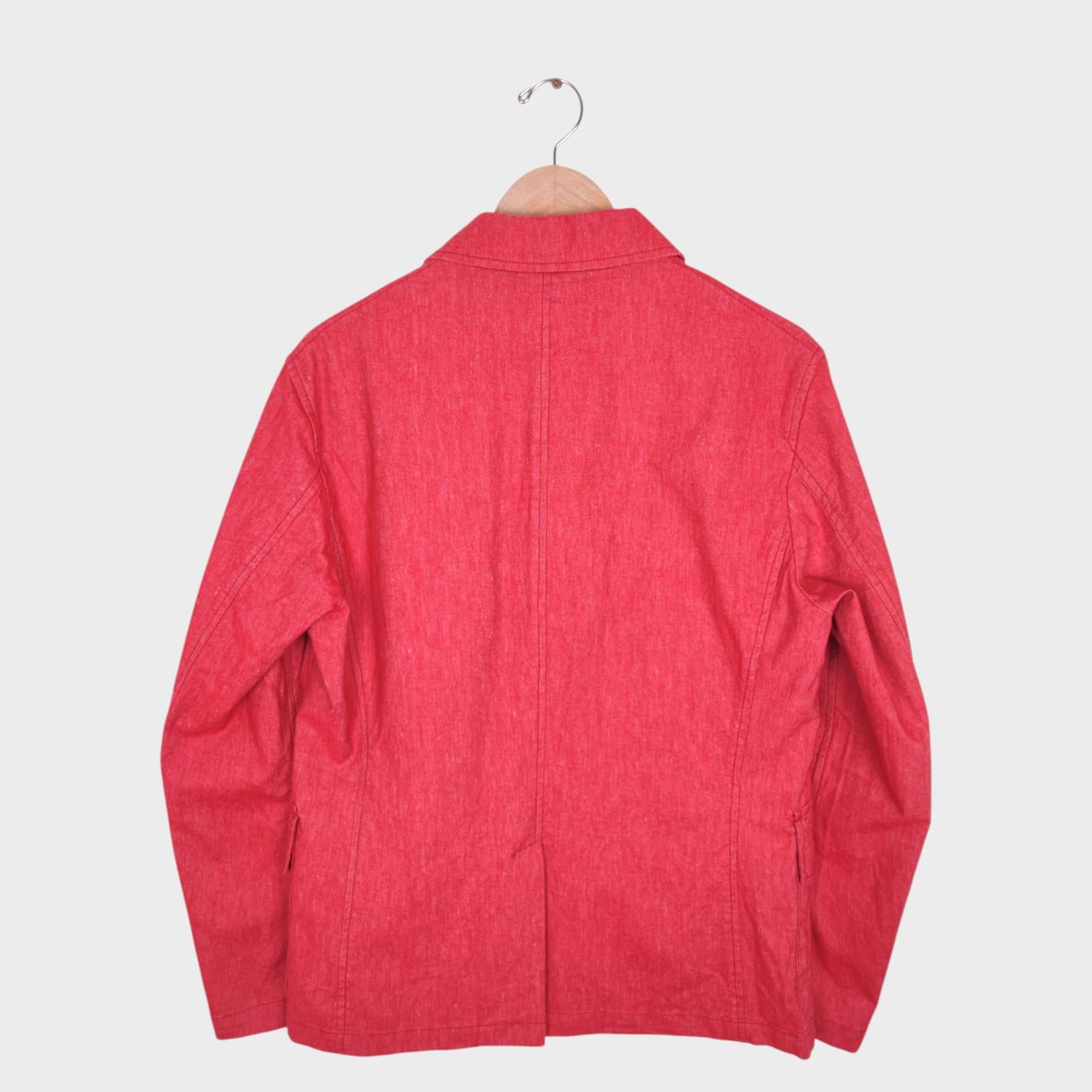 MANIFATTURA CECCARELLI Men's Pastel Red Made in Italy Chore Jacket