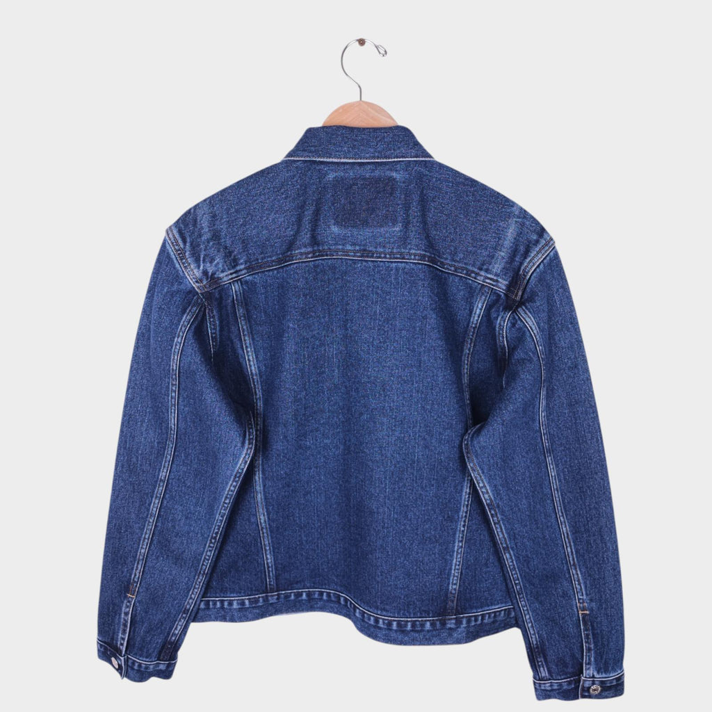 EDWIN Japan Men's Blue Cropped Trucker Jacket