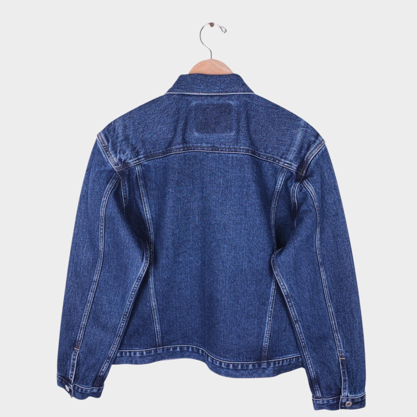 EDWIN Japan Men's Blue Cropped Trucker Jacket