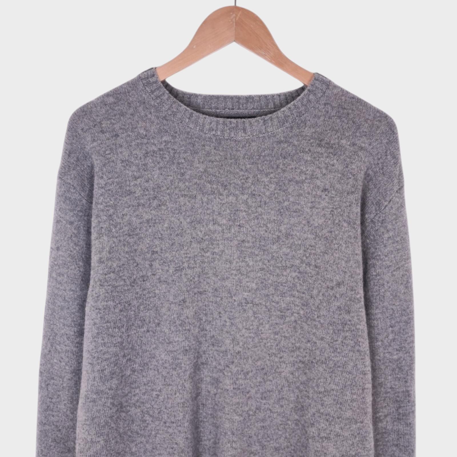 BEAMS PLUS Men's Grey 100% Wool Jumper